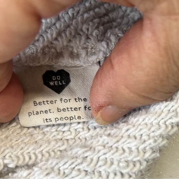 Madewell Gray Crew Neck Sweater Soft Cotton Blend - Picture 4 of 7